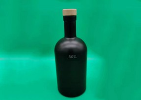 750ml黑色喷漆玻璃瓶